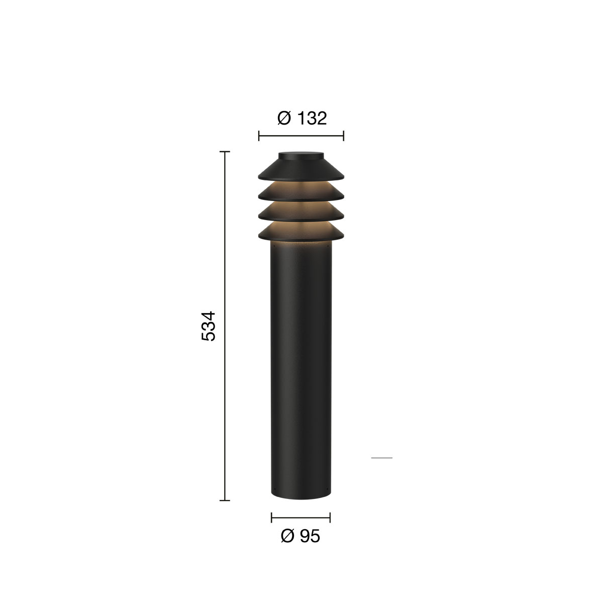 Bysted Garden long fotpl. UA svart